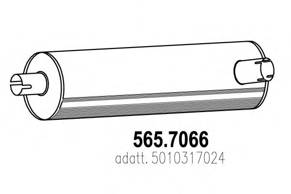 ASSO 565.7066 Middle-/End Silencer